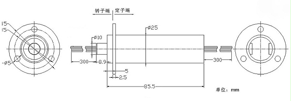 BTC025-46多路数帽型导电滑环定制内部结构图